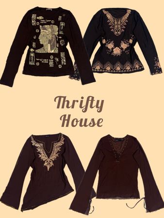 Y2K Earthy Luxe Top Edit(TH/455)