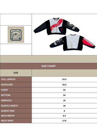 Upcycled Sports Panel Crop Sweatshirt