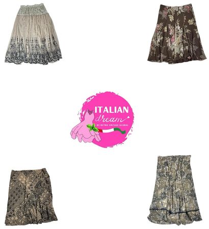 Y2K earthy tone poly skirts
