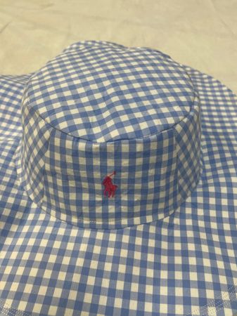 Upcycled Ralph Lauren Gingham Bucket Hat (DV -06)