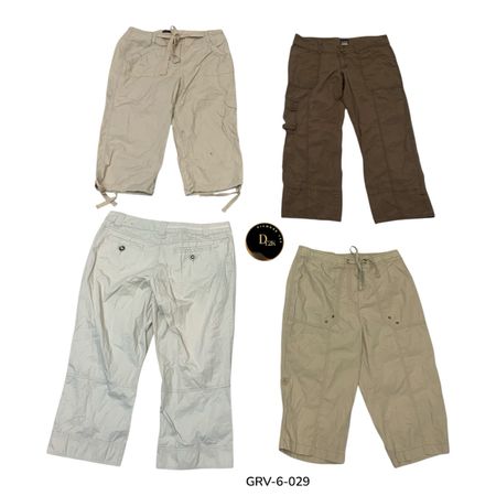 Y2K Cargo Capri Pants – Classic 2000s Casual Style (GRV-6-029)
