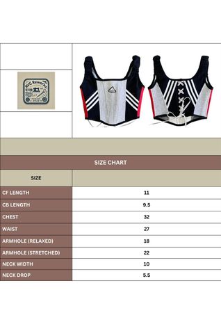 Upcycled Adidas Corset Top