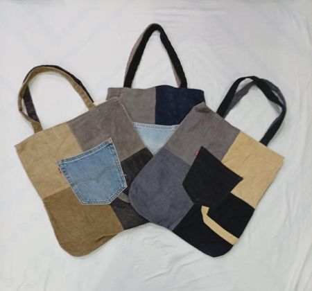 CR8882 UPCYCLED CORDUROY BAGS