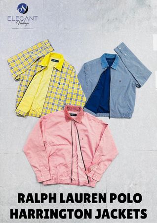 UPCYCLED Ralph Lauren Polo Harrington Jackets - EVR0676