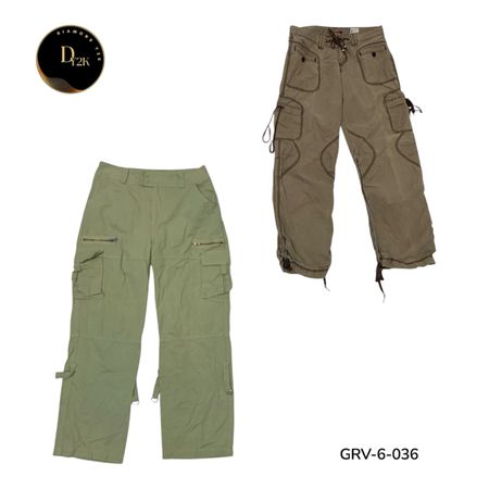 Y2K Cargo Capri Pants – Trendy Pocket Detail Bottoms (GRV-6-036)
