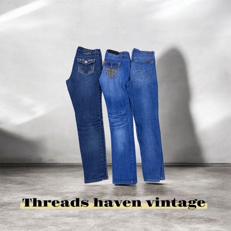 TH # 24 Men’s Skinny Fit Embroidered Pocket Jeans – Stylish Denim