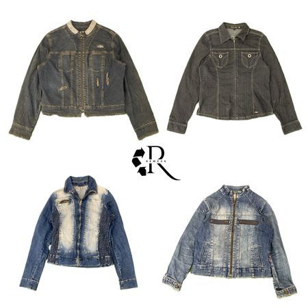 Y2K Era Cyber Girl Denim Jacket RW 2082