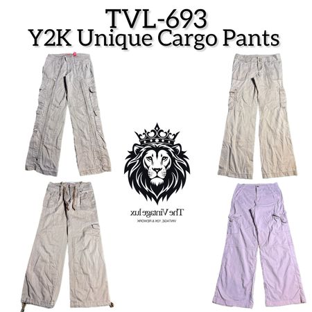 Y2K Unique Cargo Pants(TVL-693)