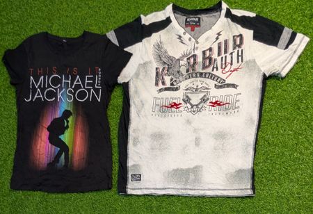 6009 - Vintage Style Printed Half Sleeves T-Shirts