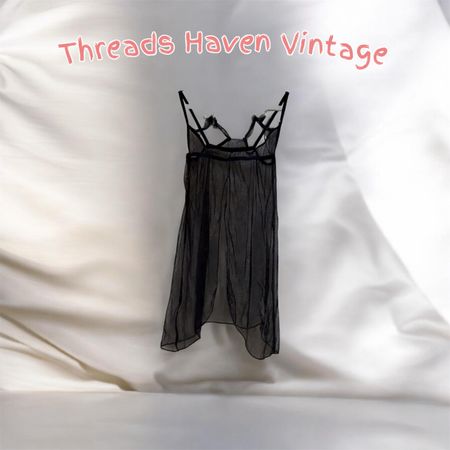 TH # 126 Vintage Style Mesh Mini Dress – Lightweight & Chic