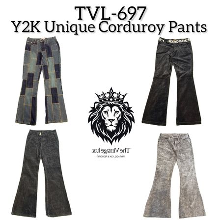 Y2K Unique Corduroy Pants (TVL-697)