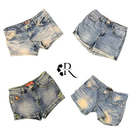 Y2K Era Cyber Girl Denim Short RW2087