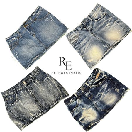 Y2K NYC IT GIRL DENIM MINI SKIRTS RE-3355