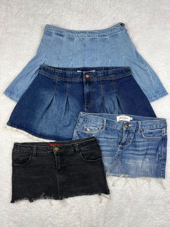 Jupe en denim mini Y2k