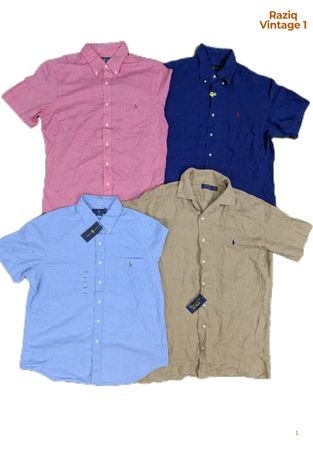 💥 RV3691 Ralph Lauren Short Sleeve Men Shirts