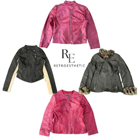 Y2k Unique Leather Jackets RE-3361