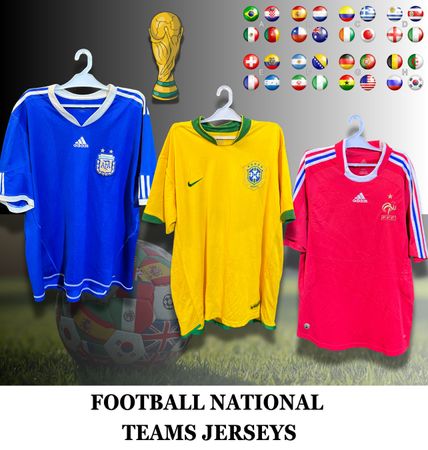 Soccer / Football Jerseys (National Teams) including Vintage Pieces (World Cup Reseller Pack)