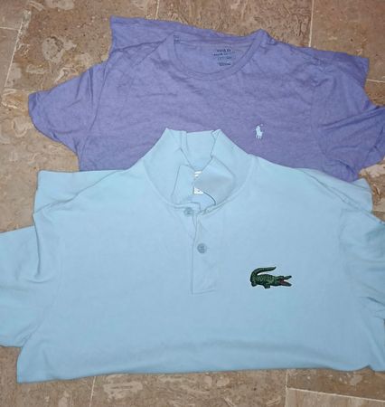 Polo Lacoste and Ralph Lauren T-shirts