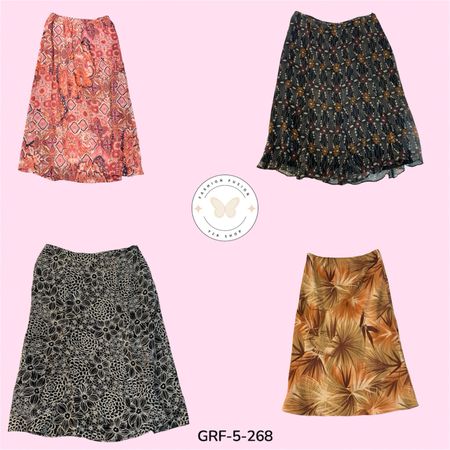 Daily Wear Printed Skirt | Comfortable Lightweight Poly Fabric (GRF-5-268)
