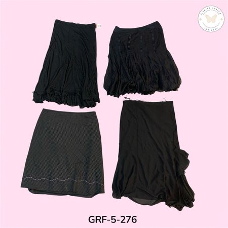 Black Pleated Skirt – Korean Fashion Trendy Look (GRF-5-276)