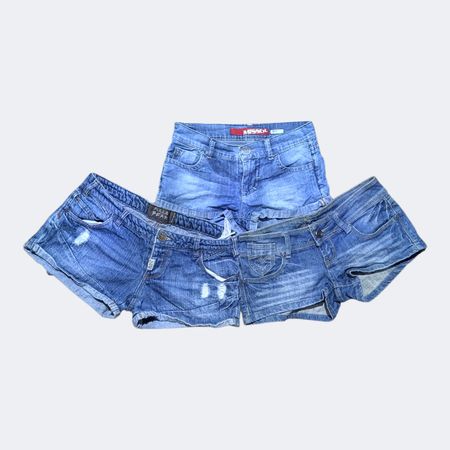 Y2K Micro Mini Shorts Low Rise Sexy Hot Pants Festival Clubwear Denim Shorts