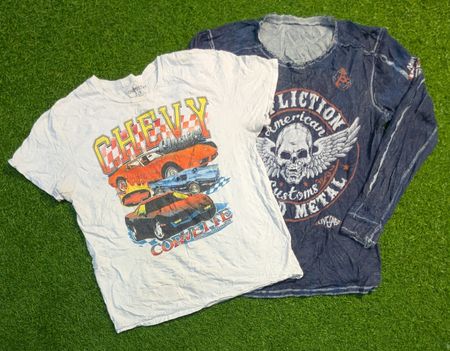 6025 ! Vintage Style Half and Full Sleeves printed T-Shirts