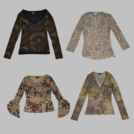 Y2K Grunge Summer Mesh Tops