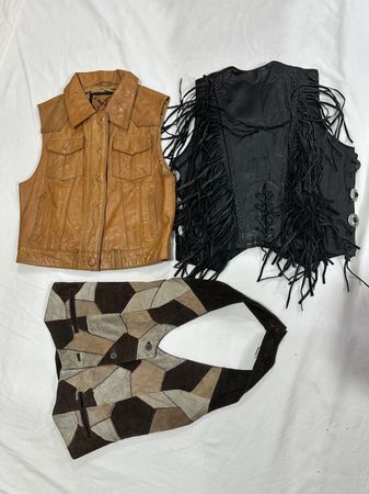 Y2K Leather Vest Coat B#137