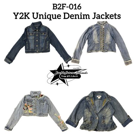 Y2K Unique Denim Jackets (B2F-016)