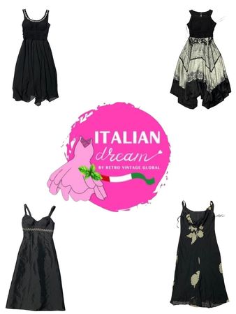 y2k black vibe dresses