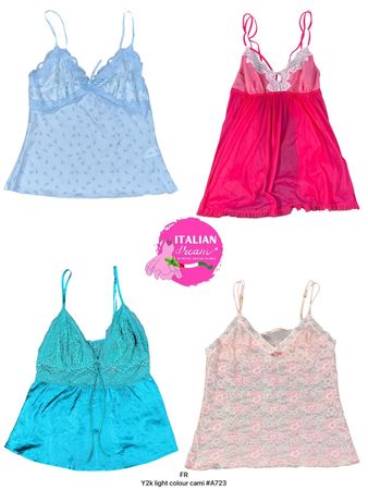 Y2k light colour cami