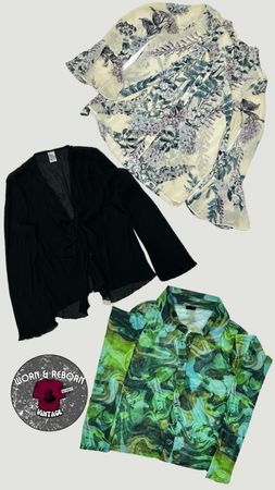 Y2k long sleeve blouse 14 pieces WR1657