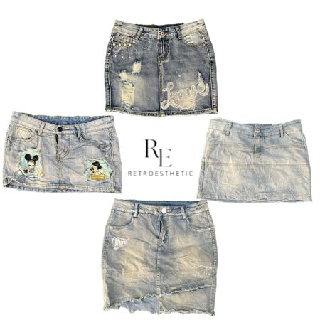 Y2K NYC IT GIRL DENIM MINI SKIRTS RE-3370