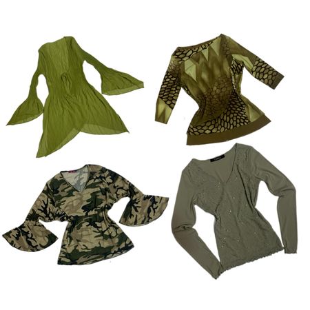 Retro Earth-Tone Y2K Aesthetic Top