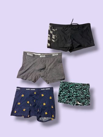 Branded boxes and underwear
