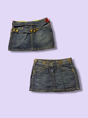 Y2k ästhetische Denimrock für Mädchen