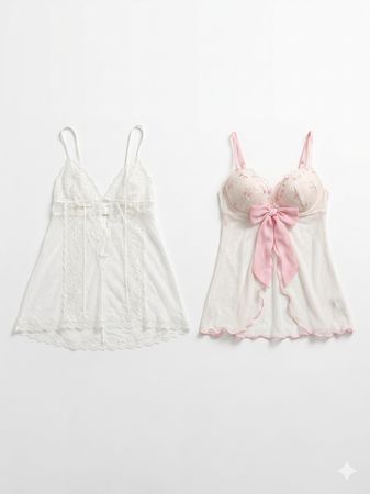 (FV-1611) Y2K Fairycore Lace Babydoll Dress Bundle ✨