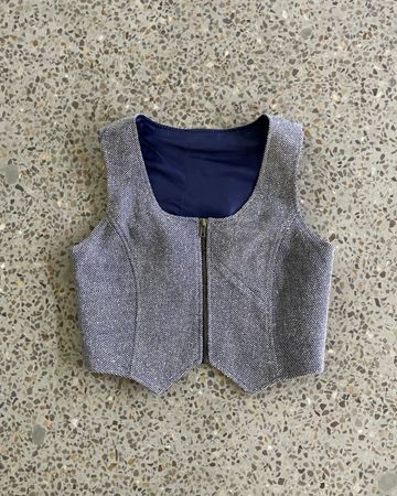 Upcycled Structured Waistcoat