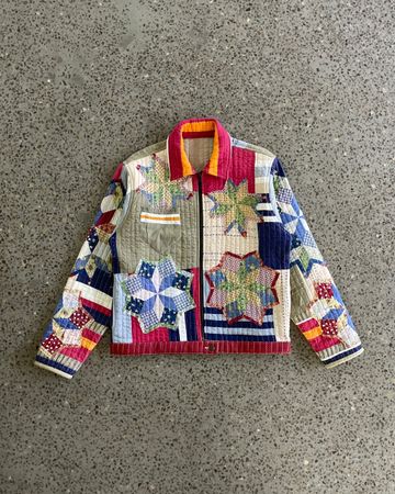 Upcycled Patchwork Quilt Jacket