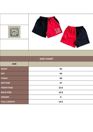 Upcycled Split Panel Athletic Shorts