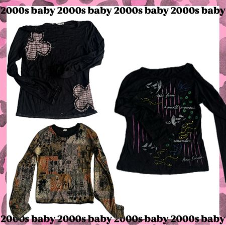Gothic x graphic y2k tops-140