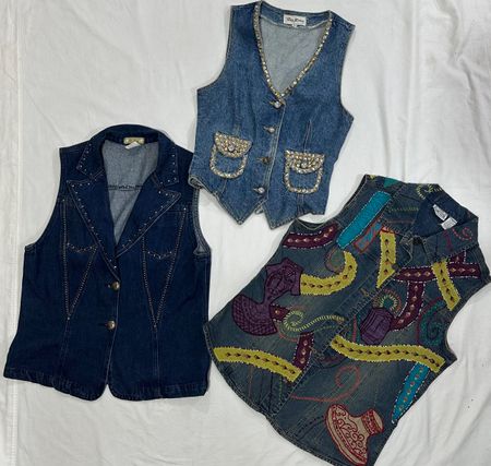 Y2K Denim Vest Coat B#138