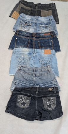 DESIGNER SEXY SHORTS BRANDS INCLUDED ' Almost FAMOUS, Amethyst jeans, etc