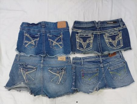 CR8953 Y2K MINI DENIM SHORTS
