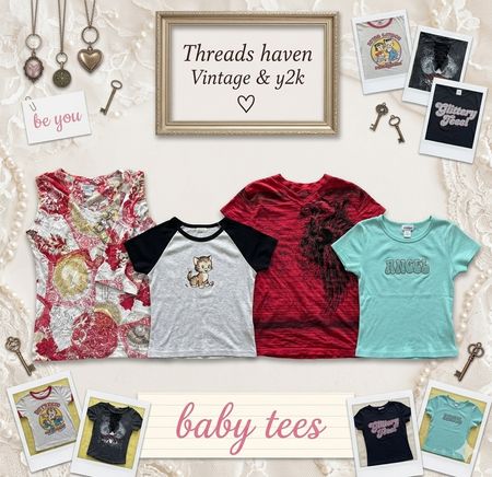 sem mangas Babe tees & Coleção de Baby Tees com mangas Y2K