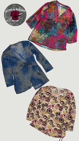 Y2k long sleeve blouse 10 pieces WR1674