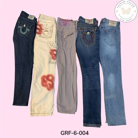 True Religion Classic Horseshoe Pocket Denim Pants (GRF-6-004)