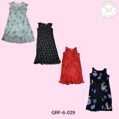 Chic Printed Poly Dress for Summer | Soft & Easy Daily Wear (GRF-6-029)