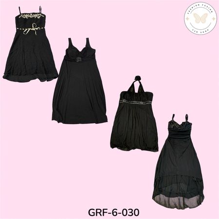 Black Elegance Poly Dress – Chic Party & Casual Wear (GRF-6-030)