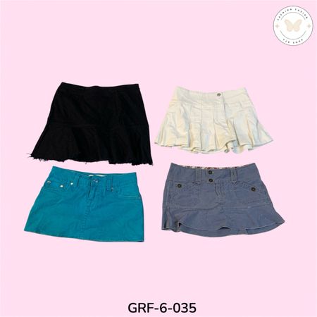 Classic Blue Denim Cotton Mini Skirt – Everyday Chic Look (GRF-6-035)